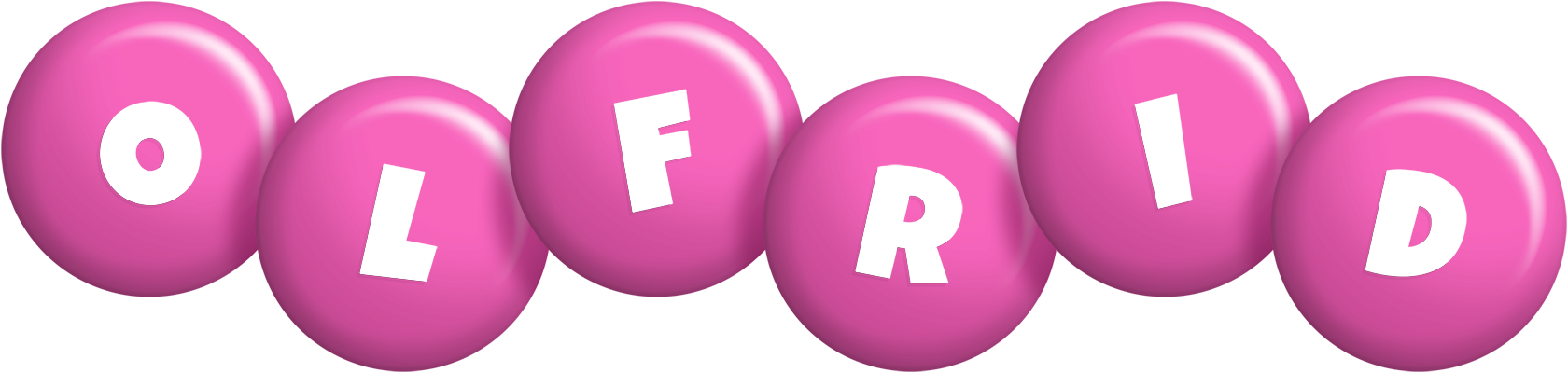 Olfrid candy-pink logo