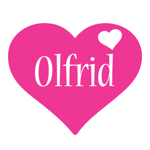 Olfrid love-heart logo