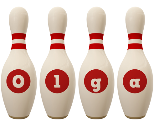 Olga bowling-pin logo