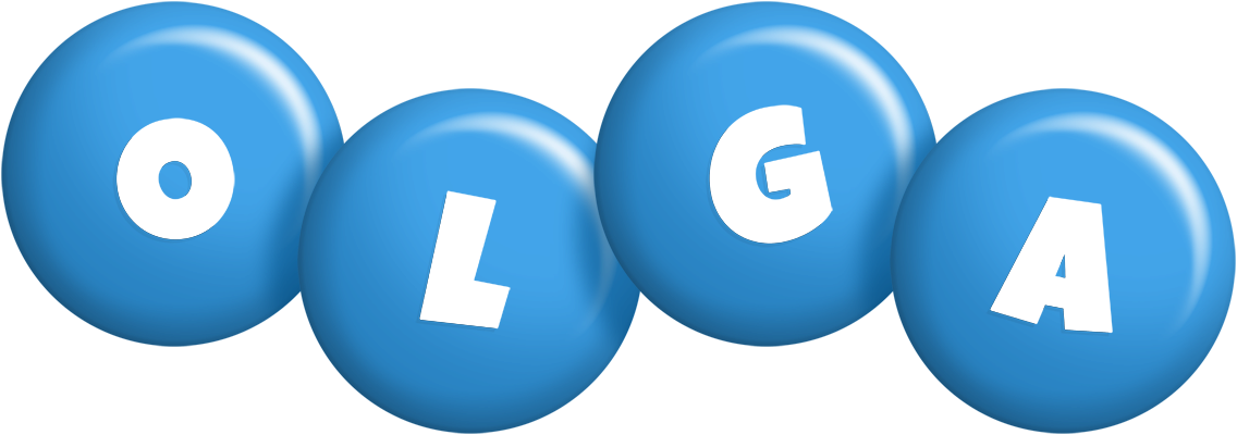 Olga candy-blue logo