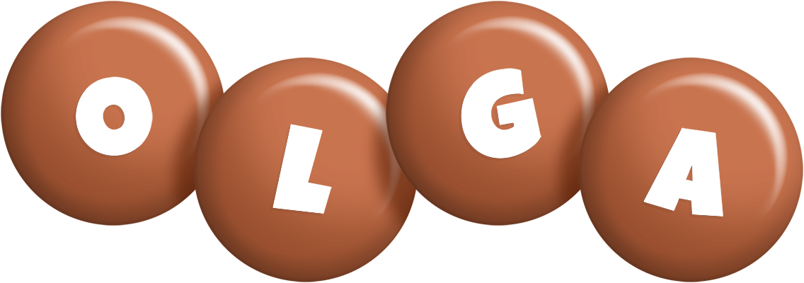 Olga candy-brown logo