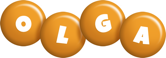 Olga candy-orange logo
