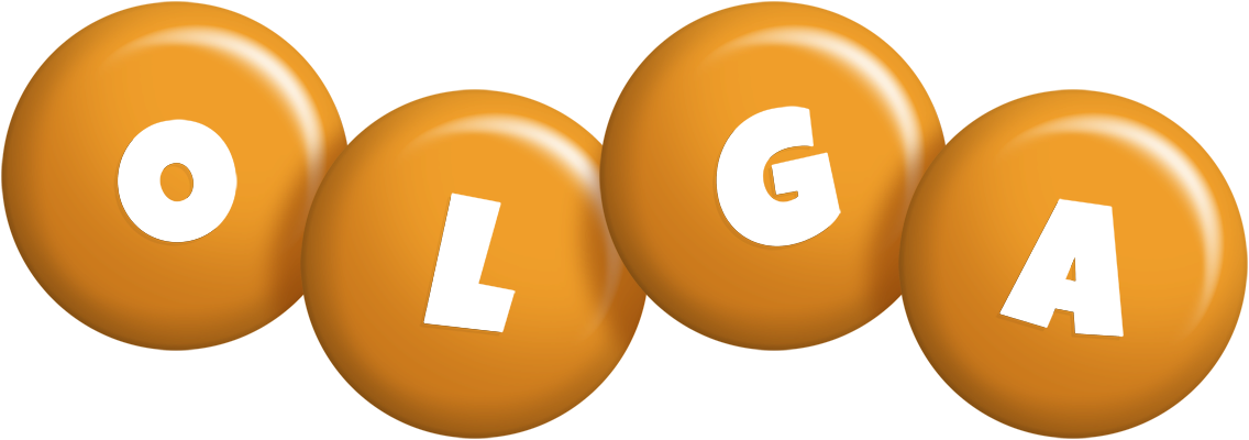 Olga candy-orange logo