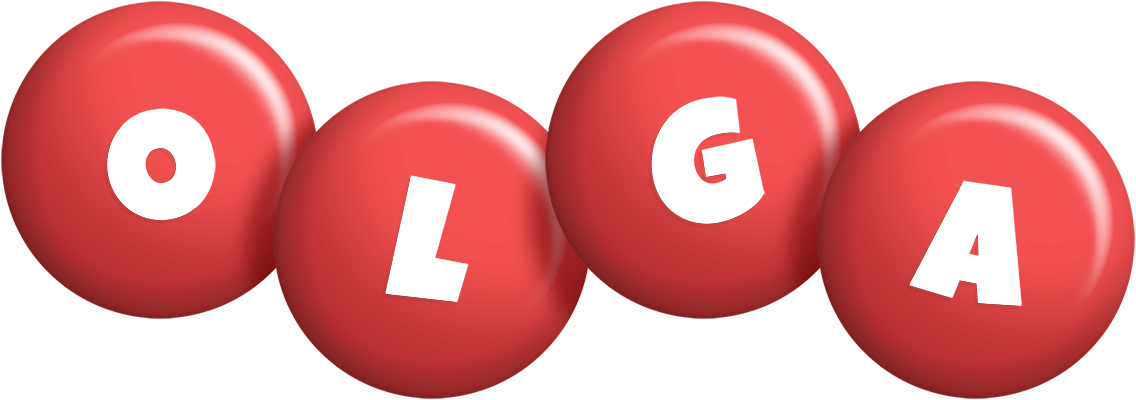 Olga candy-red logo