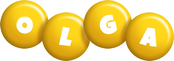 Olga candy-yellow logo