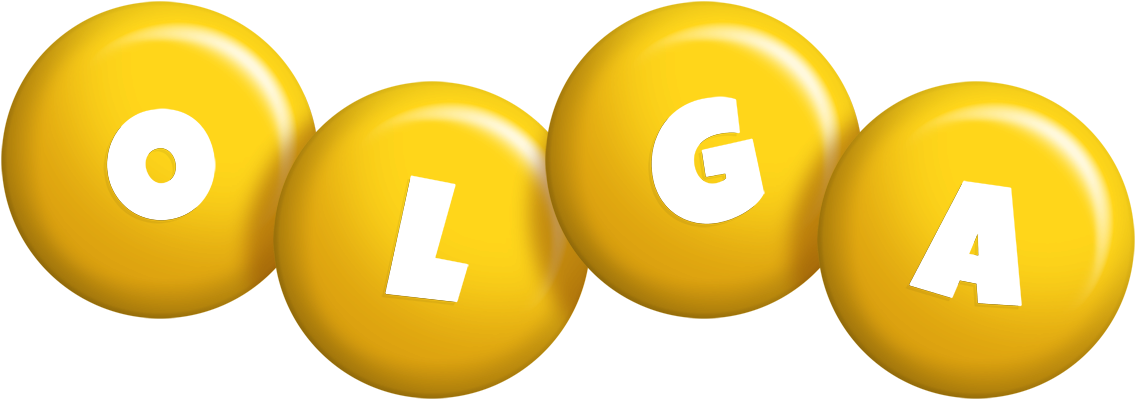 Olga candy-yellow logo