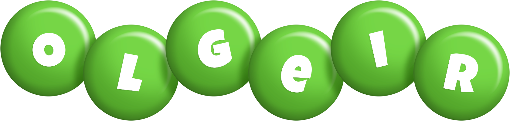 Olgeir candy-green logo
