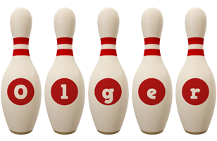 Olger bowling-pin logo