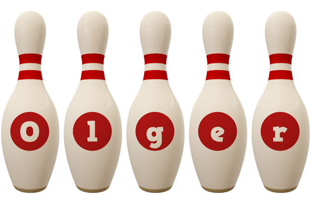 Olger bowling-pin logo
