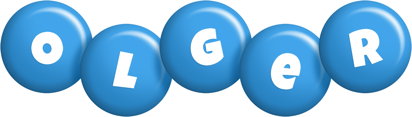 Olger candy-blue logo