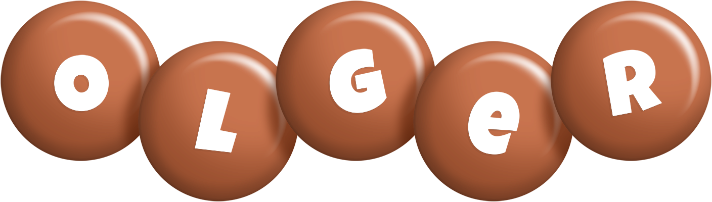 Olger candy-brown logo
