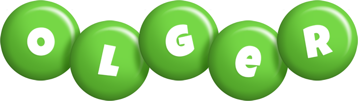 Olger candy-green logo