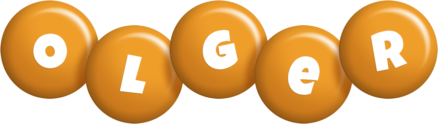 Olger candy-orange logo