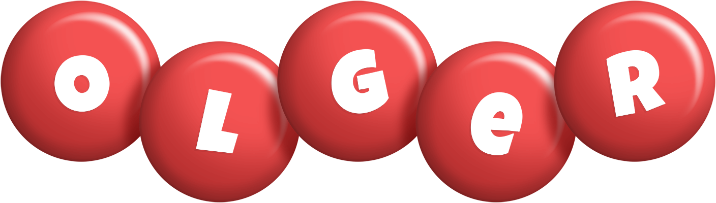 Olger candy-red logo