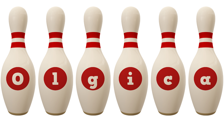 Olgica bowling-pin logo