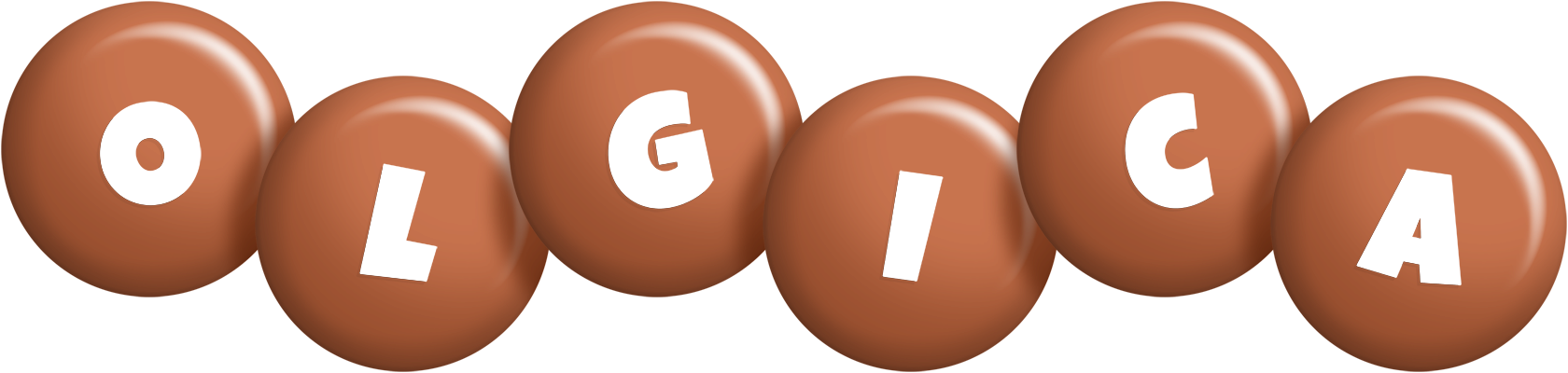 Olgica candy-brown logo