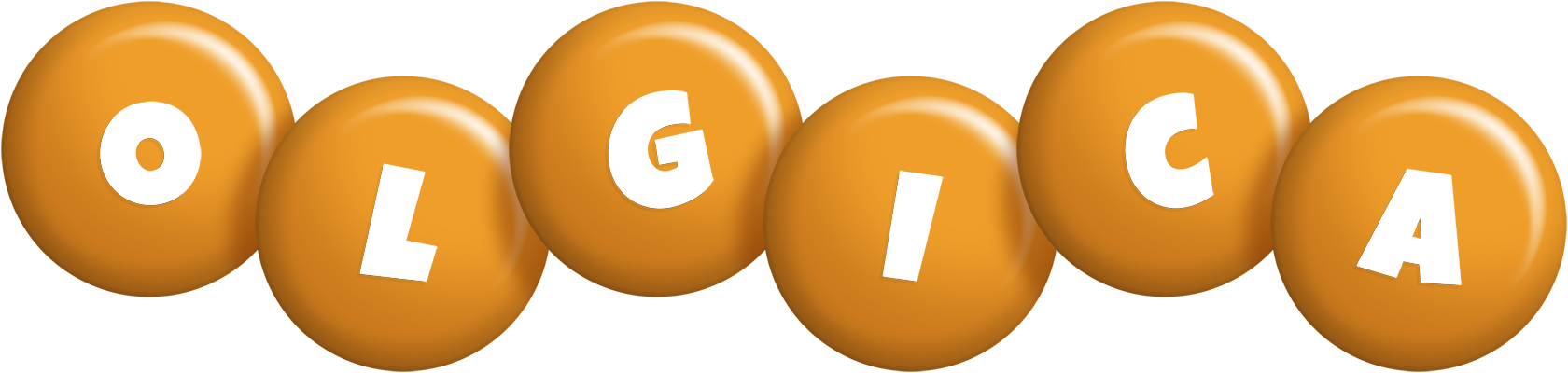 Olgica candy-orange logo