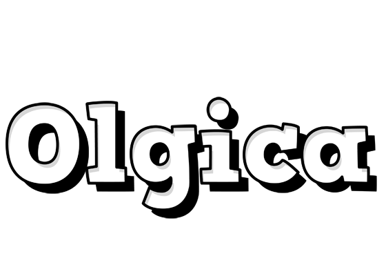 Olgica snowing logo