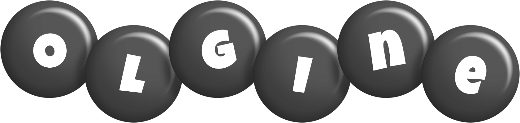 Olgine candy-black logo