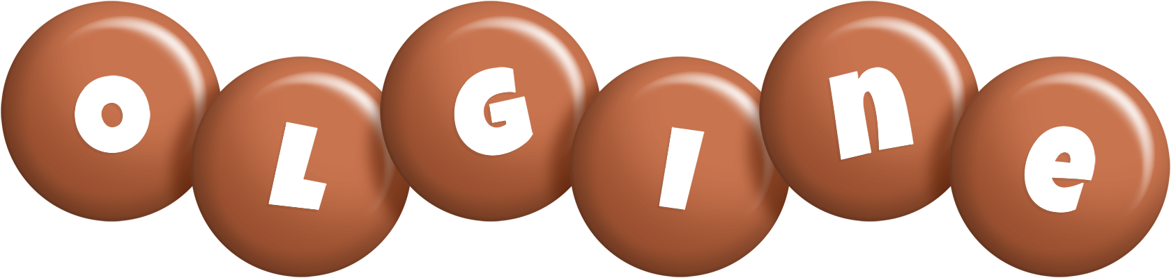 Olgine candy-brown logo