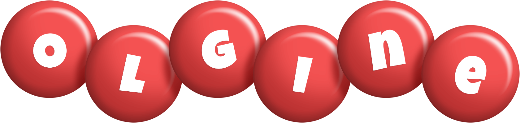 Olgine candy-red logo
