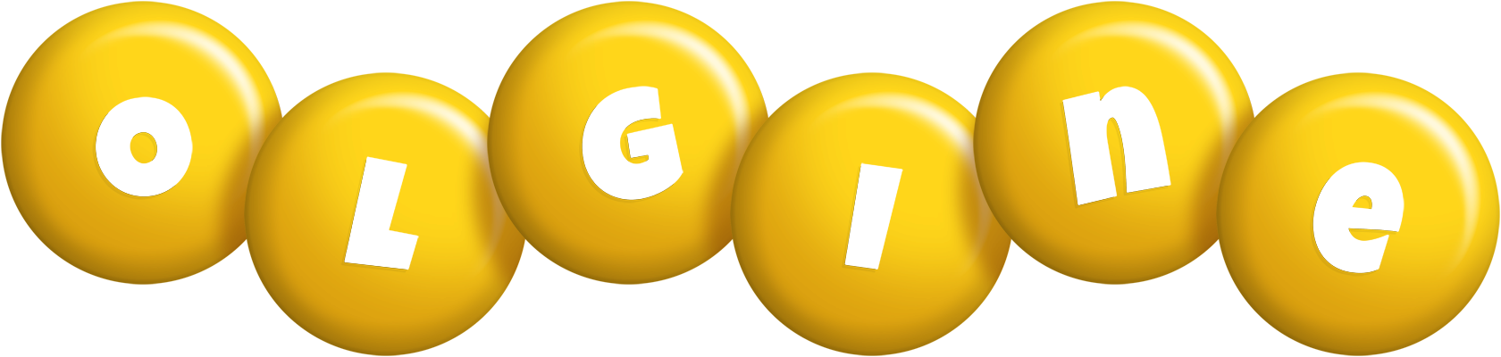Olgine candy-yellow logo