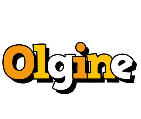 Olgine cartoon logo