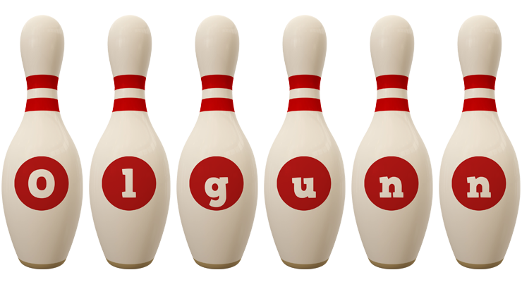 Olgunn bowling-pin logo