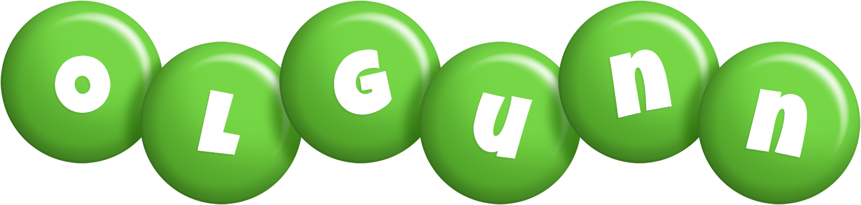 Olgunn candy-green logo