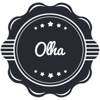 Olha badge logo