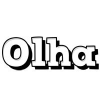 Olha snowing logo