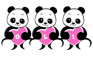 Oli love-panda logo