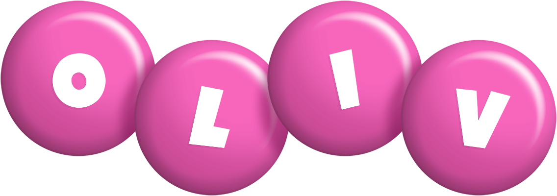 Oliv candy-pink logo