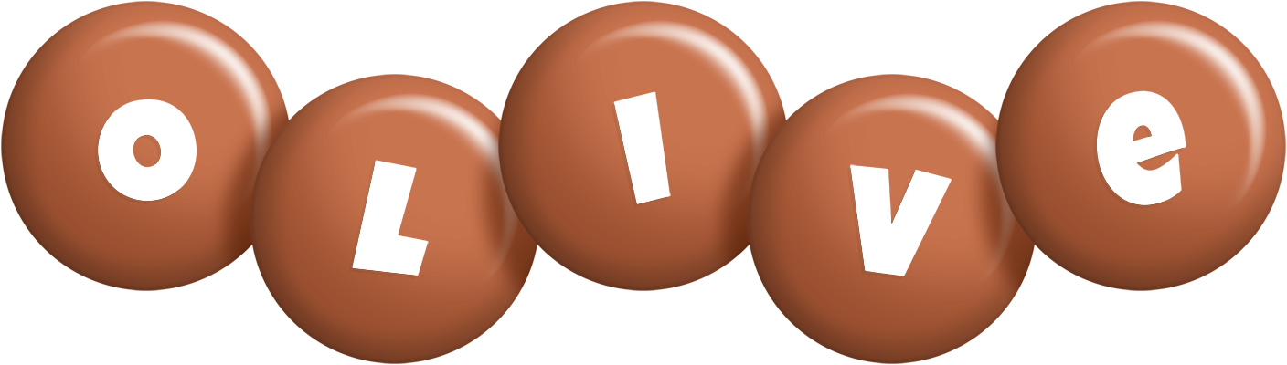 Olive candy-brown logo