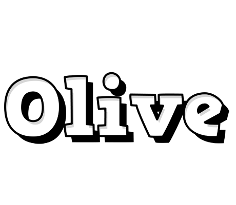 Olive snowing logo