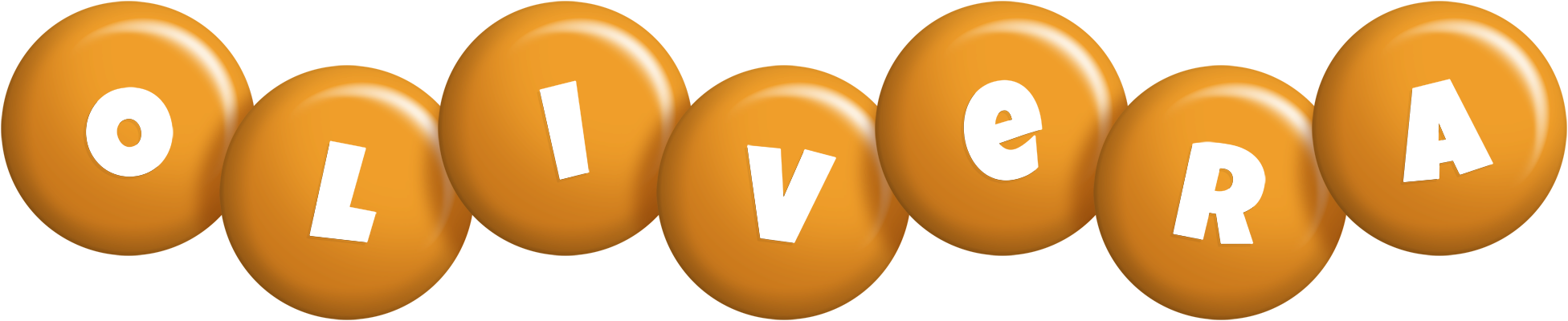 Olivera candy-orange logo