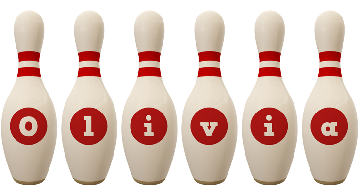 Olivia bowling-pin logo