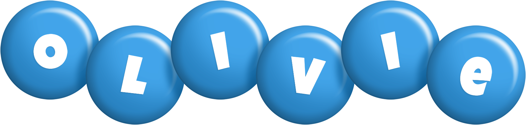 Olivie candy-blue logo