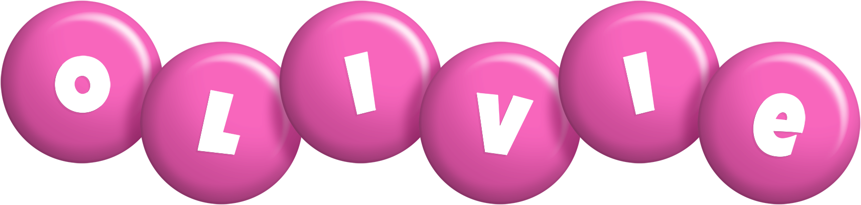 Olivie candy-pink logo