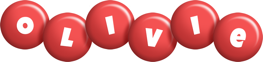 Olivie candy-red logo