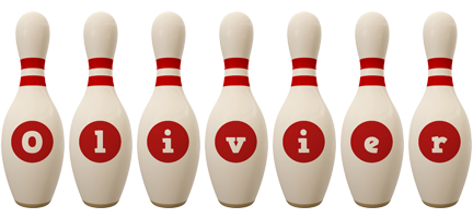 Olivier bowling-pin logo