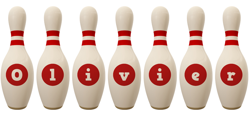 Olivier bowling-pin logo