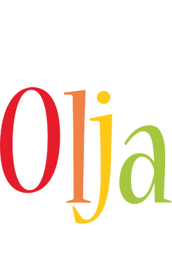 Olja birthday logo