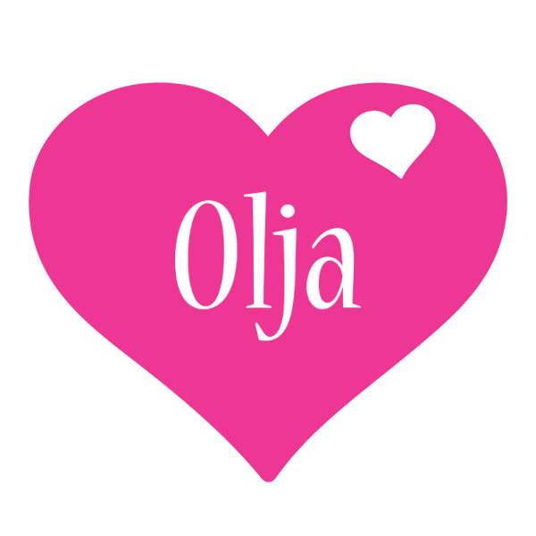 Olja love-heart logo