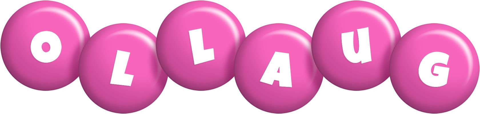 Ollaug candy-pink logo