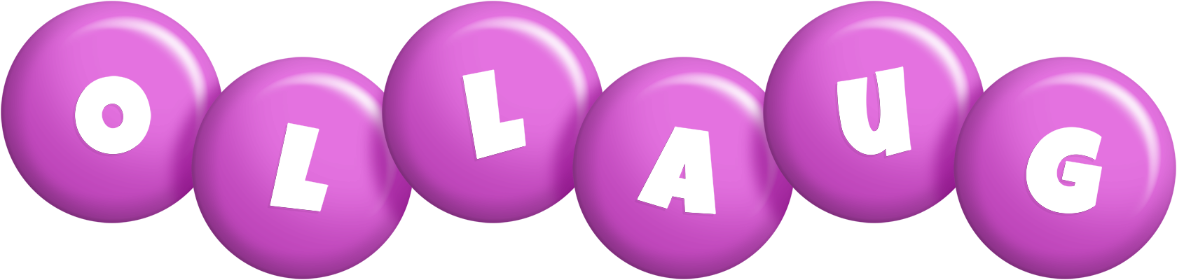 Ollaug candy-purple logo