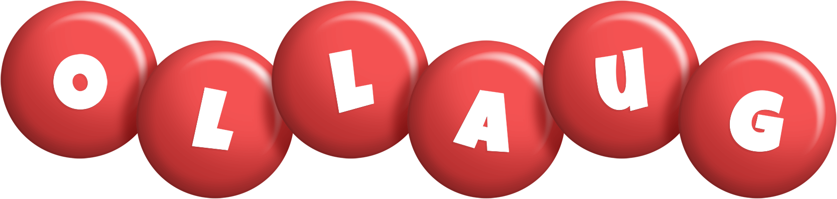 Ollaug candy-red logo