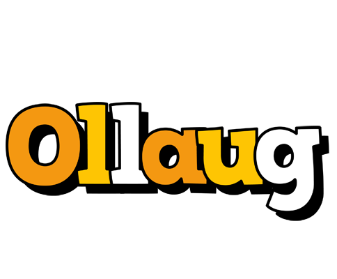 Ollaug cartoon logo