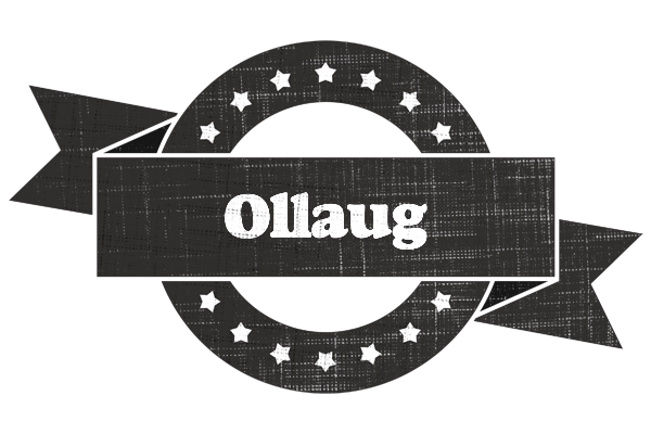 Ollaug grunge logo