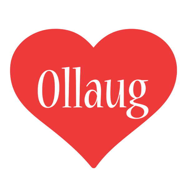 Ollaug love logo